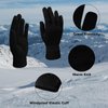 SILEDGN 6 Pairs Winter Gloves for Women Men's Warm Knit Gloves for Clod Weather Thermal Stretchy Thin Magic Glove for Driving Running Hiking, Black