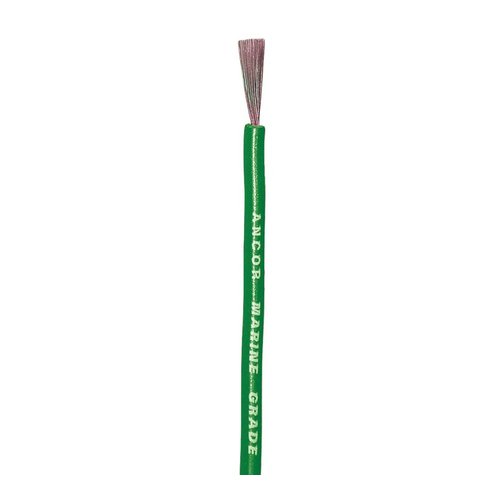 Ancor 102310 Tinned Copper Wire, 16 AWG (1mm2), Green - 100ft