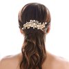 DaXi Wedding Hair Side Combs Bridal Hair Combs Bridal Shower Hair Clips for Brides and Bridesmaids
