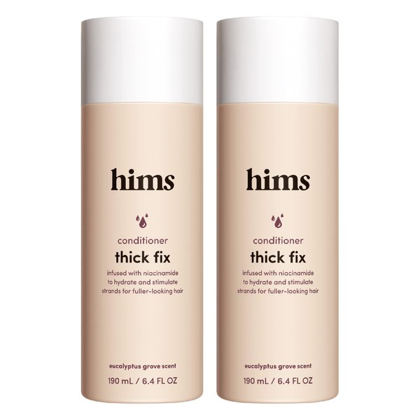 hims Thick Fix Conditioner - Hair Loss Conditioner With Niacinamide - Supports Hair Growth Treatment - Fresh Eucalyptus Grove, 2 pack, 6.4oz