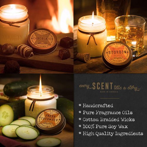 Peanut Butter Scented Candle, 8 Oz. Handcrafted Soy Wax Candles for Men & Women, Fragrant Aromatherapy Candle with Jar, Unique Room Scents, Relaxing Home Essentials for Mom, Daughter or Friend
