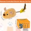 Remote Control Mouse Toy,2024 New Remote Control Cat Toys Mice Electronic Moving Toy,Interactive Cat Toy Mouse Moving Cat Toys for Indoor Cats