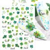 TailaiMei 10 Sheets St. Patrick's Day Nail Art Stickers, Self-Adhesive Shamrock Nail Decals for DIY Nail Decorations, 3D Design for Leprechaun (Cute Style)