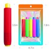 5 Pieces Colorful Plastic Chalk Holders，Blackboard Adjustable Set for Teachers Kids School Office Drawing Board，It protects your hands from direct contact with chalk, 5 Count (Pack of 1)