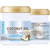 COCONUT OIL Pure EXTRA VIRGIN UNREFINED COLD PRESSED 7.75 Fl.oz 225 ml for Face, Skin, Hair, Lip, Nails by Juiceika