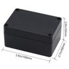Zulkit Project Box ABS Plastic IP65 Waterproof Dustproof Electrical Junction Box Enclosure Black 3.94 x 2.68 x 1.97 inch (100X68X50mm) (Pack of 2)