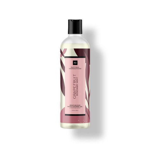 Natural Inspirations Grapefruit Bergamot Moisturizing Bath &amp; Shower Gel 12.5oz