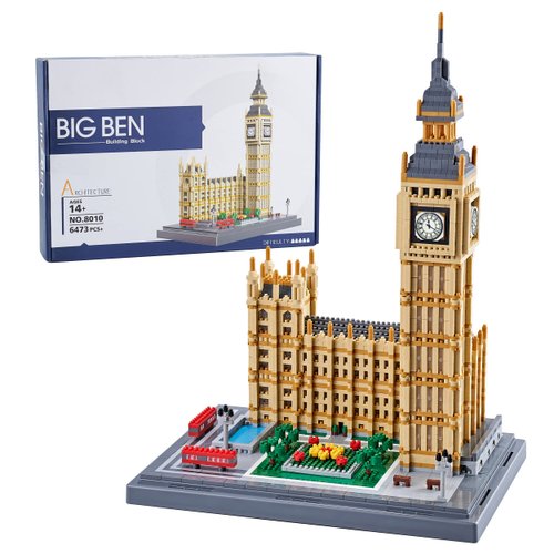 DOLBLOCK Real Big Ben Architecture Micro Building Blocks Set for Adults 6473 PCS - World Famous Architectural Mini Bricks Model Toys Presents for Kid Age of 14+