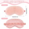 4 Pieces Plush Eye Mask Silk Furry Sleep Masks Comfortable Blindfold Eye Cover Colorful Satin Night Eyeshade Cover for Women Men Sleep Travel Nap Sleeping (Elegant Colors, Solid)