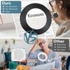 10X Magnifying Glass with Light and Clamp, Veemagni 3 Color Modes Stepless Dimmable Real Glass LED Lighted Magnifier, Adjustable Swing Arm Desk Lamp Hands Free for Close Works Crafts Repairing Sewing