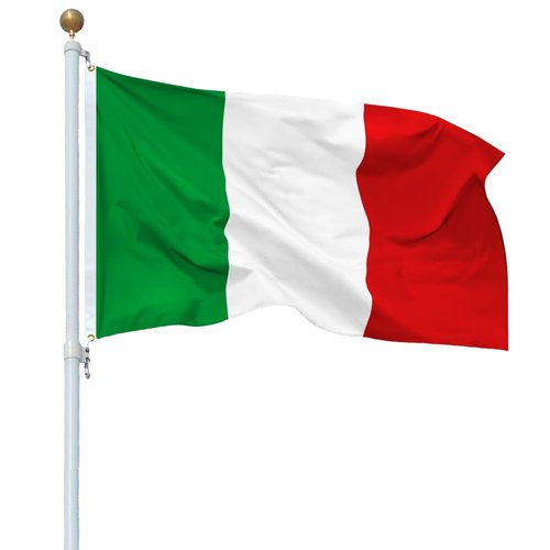GSYLPFT Italian Flags for Outside 3x5 Italy Flag Outdoor Vivid Color Fade Resistant Double Stitched Italian flag with Brass Grommets