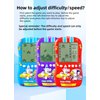 HLF Sports Car Appearance Block Game Console Big screen built-in 23 Brick Games 824 Modes Adjustable Speed/difficulty 70s/80s/90s Handheld Game Decice Kids/Teens/Birthdays (Blue)