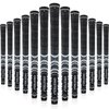 Multi -Compound Golf Grips, Standard Size All-Weather Control Thread Technology Rubber Combine with Carbon Yard, Anti-Slip-Set of 13(Black,Standard Size)
