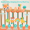 Baby Car Seat Toys Activity Stroller Toy for Boys Girls 0 3 6 9 10 12 Months, Spiral Hanging Plush Toys,Baby Shower Thank You New Year Gifts X-mas Stocking Stuffers