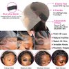 22 Inch Lace Front Wigs Human Hair 13X6 Deep Wave Lace Front Wigs Human Hair Pre Plucked Glueless HD Lace Front Wigs 200 Density Deep Curly Lace Frontal Wigs Human Hair for Women Natural Color