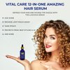 Vital Care 12-in-ONE Amazing No-Frizz Serum - Fight Frizz, Split Ends and Detangles for Manageable and Shiny Hair