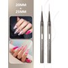 Nail Liner Brush, Fine Line Nail art Brushes 5/9/15/20/25mm Thin Line Nail Brushes Detail Drawing, Liner Brush for Nails Gel