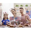 ARATLENCH American Flag Headband for Women Girls 4 th of July Star Red White Blue Patriotic Hairband Party Favors Accessories