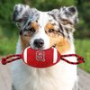 Pets First North Carolina State Football Dog Toy, Tough Quality Nylon Materials, Strong Pull Ropes, Inner Squeaker, Collegiate Team Color