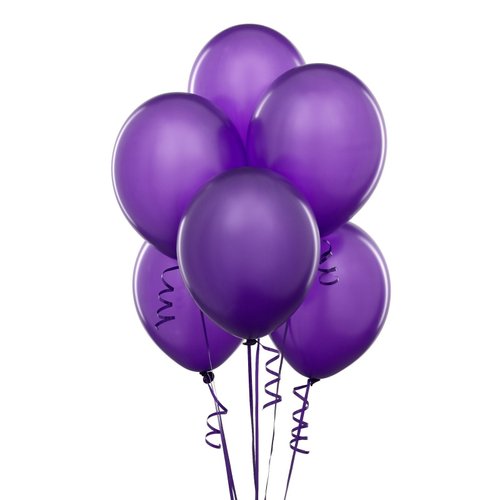 Homeford Premium Latex Balloons Plain Color, 12-Inch, 72-Count (Purple)