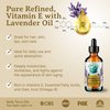 Bella Terra Oils - Lavender Infused Organic Vitamin E Oil 4 oz - D-Alpha Tocopherol Powerhouse, Extracted from Organic Wheat Germ, Lavishly Nourishing Organic Vitamin E for Luxurious Skin
