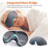 Eye Mask for Sleeping Blackout - AUPHIL 3D Contoured Eye Mask for Lash Extension Blindfold Sleeping Mask for Men Women Side Sleeper 100% Light Blocking, Soft Weighted Sleep Eye Mask for Travel Flight