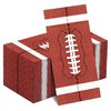 Kochorie 100 Pieces Football Napkins Disposable Football Party Napkins 7.8 x 4.3 Inches Football Paper Cocktail Napkins Football Birthday Supplies Decorations for Football Party Game Day