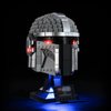 Mililier LED Light Kit for Lego 75328 The Mandalorian Helmet Set, Compatible with Lego 75328 Building Blocks Model(Not Include Blocks Set)