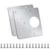 BSBMIEQM Cabinet Hinges Repair Plate,Stainless Steel Hinge Repair Brackets Kit,Kitchen Cupboard Door Hinge Repair Plate Kit Includes Fixing Screws,Protect Wooden Kitchen Cabinet Door,Furniture(2 PCS)…