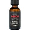 Live Bearded: Beard Oil - Premium All-Natural Beard Oil for Men with Jojoba Oil Beard Care - 1 fl oz - Made in the USA - Beard Oil for Dry Flaky Skin - American Scent: Cedar, Pine, Vetiver, Bergamont