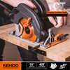 KENDO 1-Pack 10 Inch 40T Carbide-Tipped Circular Saw Blade with 5/8 Inch Arbor, Professional ATB Finishing Woodworking Miter/Table Saw Blades for Plywood, Laminate, Ripping Wood