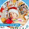 JellyArch 50 Pcs Christmas Holiday Character Christmas Bendable Figures Snowman Bendable for Christmas Party Favors Prizes Goodie Bag Winter Stocking Stuffers, 4 Assorted Styles