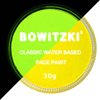 Bowitzki 30g Professional UV Glow Face Paint Body Paint Water Based Face painting Makeup Safe for Kids and Adults Split Cake Single Color (Neon Yellow)