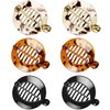 WILLBOND 6 Pieces Banana Hair Clips Banana Hair Combs Fishtail Hair Clip Combs Resin Banana Fish Grips for Women Hair Accessories