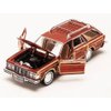 1979 Chrysler Lebaron Town & Country Wagon, Red with Woodie Siding Motormax 73331 - 1/24 Scale Diecast Model Car, unisex-adult