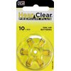 Hearclear Size 10 PR230 Hearing Aid Batteries Yellow Tab + Keychain (60 Batteries)