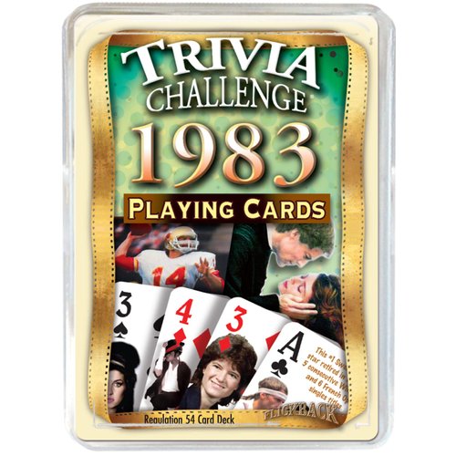 Flickback 1983 Trivia Playing Cards Birthday or Anniversary