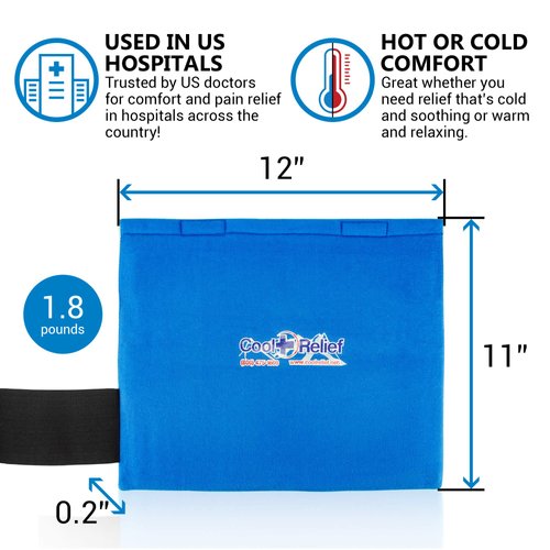 Cool Relief Ice Wrap 11”x12” Blue Cooling Hip Pack
