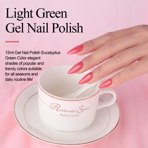 Imtiti Coral Red Gel Nail Polish, 1 Pcs 0.5 fl oz Coral red gel nail polish Color Soak Off Gel Polish Nail Art Manicure Salon DIY Nail Lamp Gel Nail Design Christmas Decoration