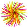 DecorRack 600 Neon Flexible Plastic Straws, BPA-Free Disposable Colorful Drinking Straws