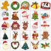 CHARLENT Christmas Temporary Tattoos for Kids - 74 Individually Sheets Santa Claus Snowman Tattoos for Kids Christmas Xmas Party Favors, Stocking Stuffer, Christmas Eve Gift
