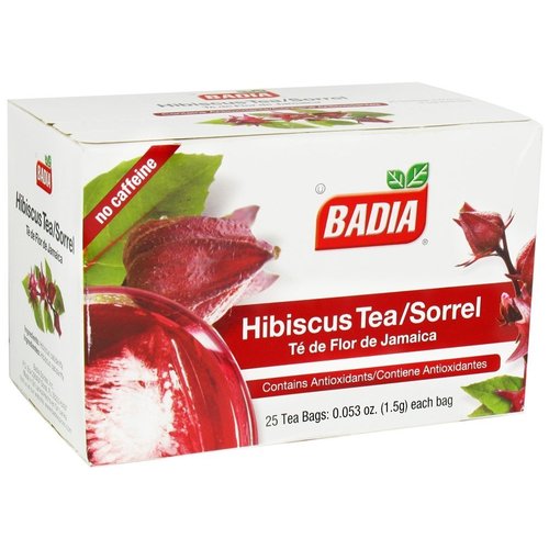 Badia Hibiscus Tea Bags Box Of 25 Bags (Pack of 10) - Pack Of 10