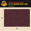 Dura-Gold Premium 6" x 9" Maroon General Purpose Scuff Pads, Box of 10 - Scuffing, Scouring, Sanding, Paint Primer Prep Adhesion Scratch - Surface Preparation Automotive Car Auto Body Woodworking Wood