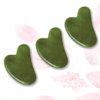 mars by GHC Face Massager Gua Sha, Natural Jade Stone, Reduces Puffiness & Wrinkles, Improves Skin Elasticity Green