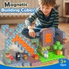 Magnetic Blocks - Build Mine Magnet World Forest Mine Set Magnet Building Blocks Kids Toys for 3+ Year Old Boys & Girls 1'' Magnetic Cubes STEM Sensory Building Toys Kids Game Xmas Gifts