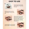 Eyebrow Pomade Brow Gel,2-In-1 dark Brown &Clear Eyebrow Color Wax with Brushes,Long-Lasting Waterproof High Pigment Cream Brow Pencil Pomade,Tinted Brow Gel Eyebrows Shape Filler Makeup for Women-04