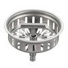 KONE 3-1/2 Inch Kitchen Sink Drain Strainer Assembly Made by All Stainless Steel with Strainer Basket/Drain Stopper, Replacement for Standard Commercial Drains