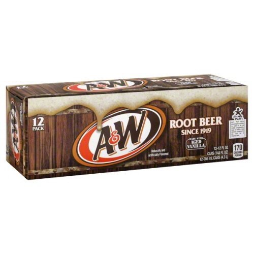 A w Root Beer 12 oz Can (24 Cans)