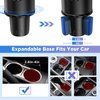 OUTXE Dual Car Cup Holder Expander, Multifunction Drink Adapter Adjustable Expandable Cupholder for Seat Automotive Auto Truck RV, Compatible with Yeti, Hydroflask 20/24/30/32/40 Oz Water Bottles