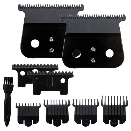 Upgraded Replacement Blade for Andis T Outliners Trimmer, for Gtx Trimmer, for Hair Clippers Model #04710/04521, (Black, 2 Pack)